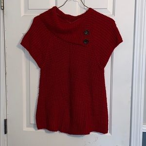 Worthington knitted top red
